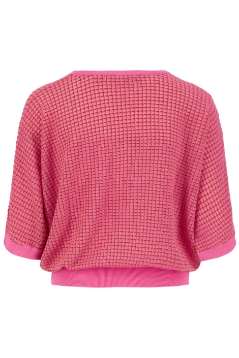 Zusss ronde hals brei trui met lurex